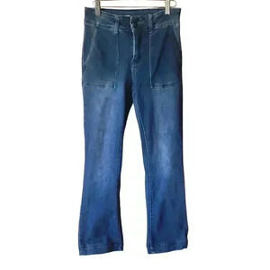 9th & Main Blue Denim Jeans Flair Double Button Women's Size 8